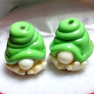 Blown Glass Gnome Beads